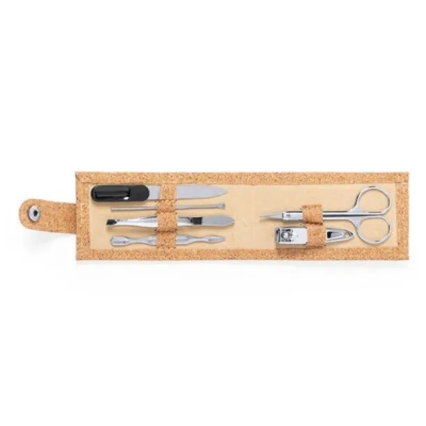  Manicure set, 6 pcs. brown