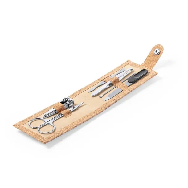 Manicure set, 6 pcs. brown