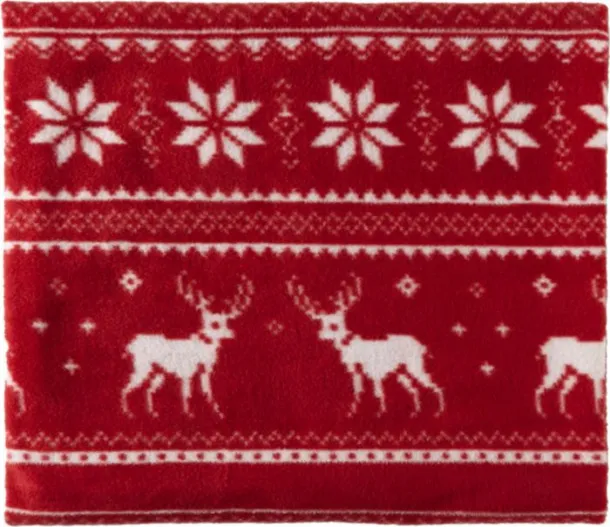 Jane Polar fleece reindeer blanket (180 gr/m2)  red