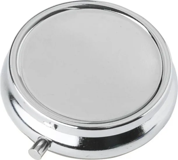 ZARA Iron pill box silver