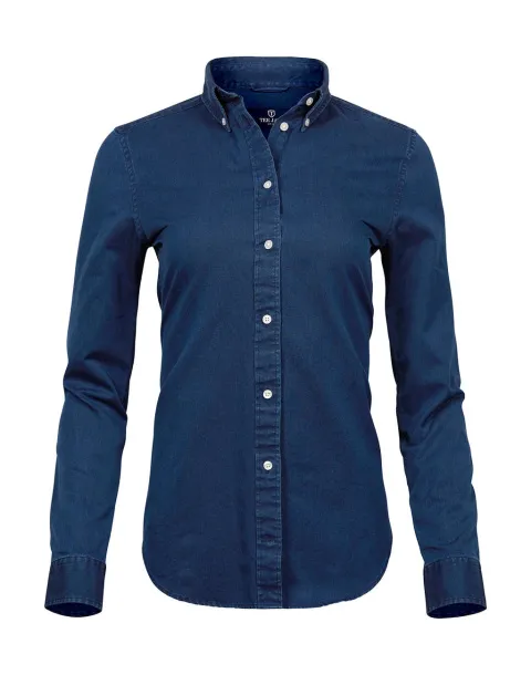  Ladies Casual Twill Shirt - Tee Jays Indigo