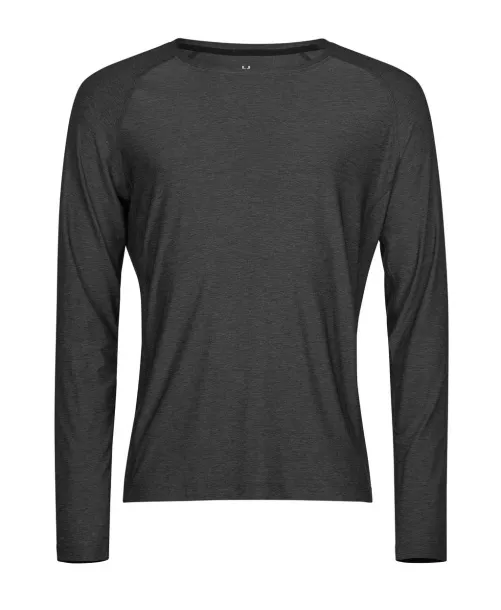  CoolDry majica dugih rukava - Tee Jays Black Melange