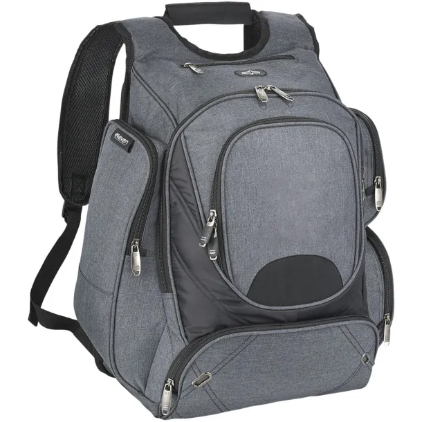 Proton 17" checkpoint friendly laptop backpack Heather grey