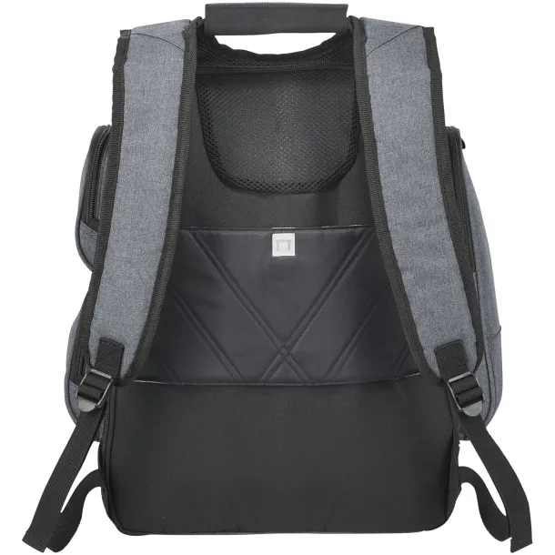 Proton 17" checkpoint friendly laptop backpack Heather grey