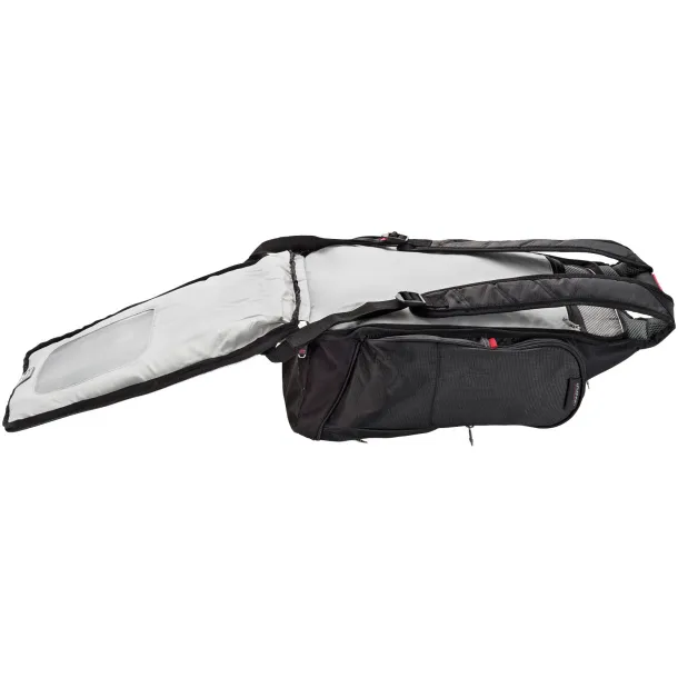 Proton 17" checkpoint friendly laptop backpack Solid black