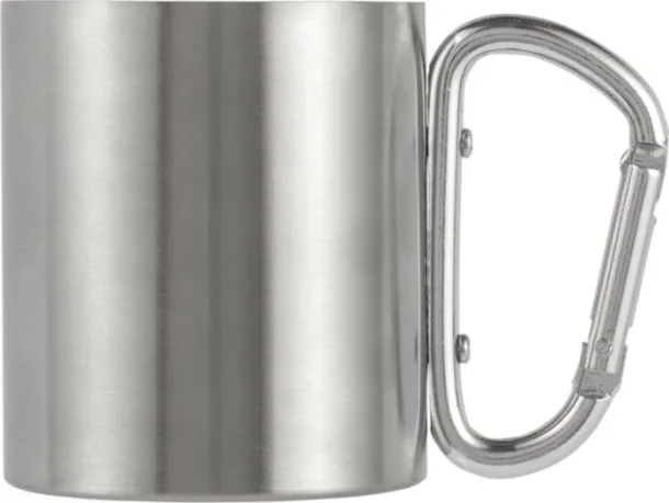  Stainless steel double walled mug Nella silver