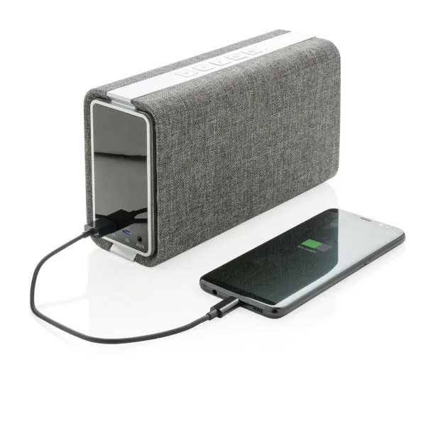  Vogue fabric speaker and powerbank Grey