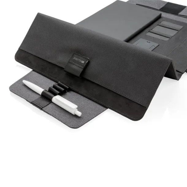  Kyoto 10" tablet portfolio with wireless charging Black
