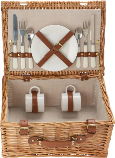 EFFIE Willow picnic basket brown