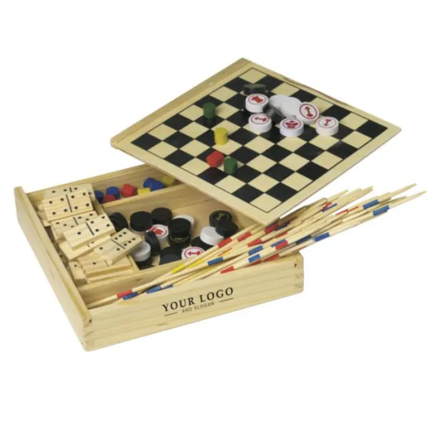 Cherie Wooden 5-in-1 game set