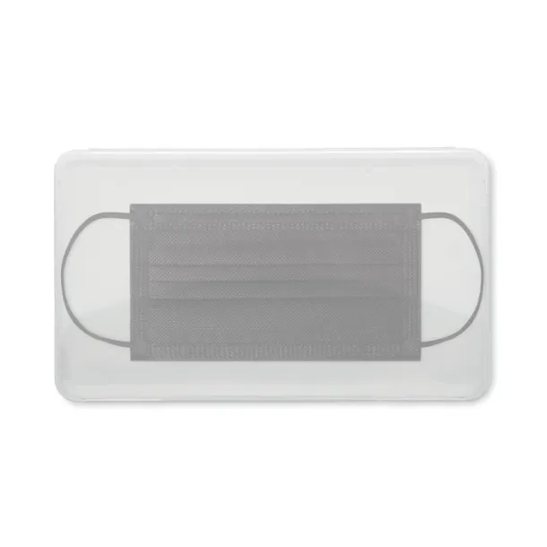 MASKSETS Set of 4 masks in PP case Transparent