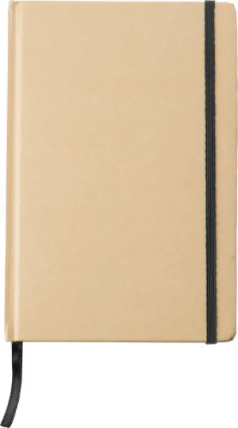 Gianni Recycled paper notebook (A5)  Crna