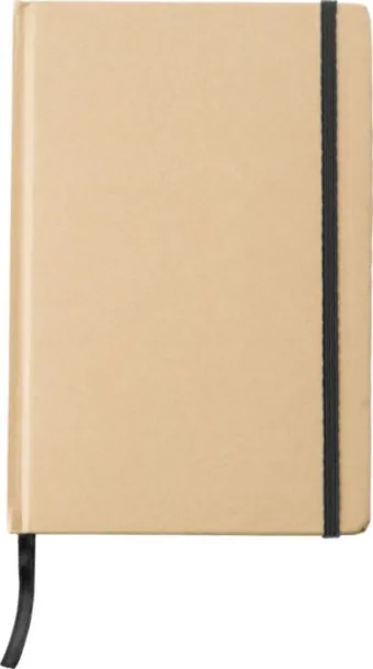 Gianni Recycled paper notebook (A5)  Crna