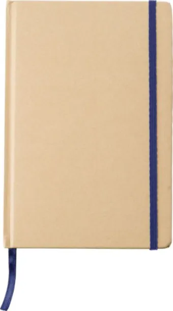 Gianni Recycled paper notebook (A5)  Plava