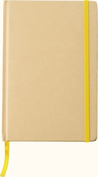 Gianni Recycled paper notebook (A5)  yellow