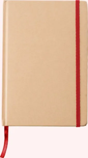 Gianni Recycled paper notebook (A5)  Crvena