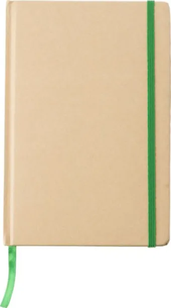 Gianni Recycled paper notebook (A5)  lime