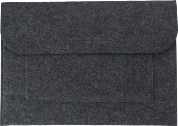 RILEY rPET felt document bag dark grey