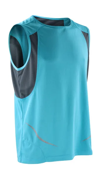  Unisex Athletic Vest - Spiro Aqua Siva
