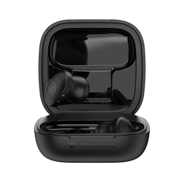 Lakewood RCS recycled and repairable wireless earbuds - Urban Vitamin Black 