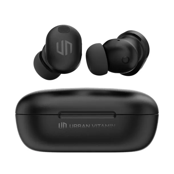 Lakewood RCS recycled and repairable wireless earbuds - Urban Vitamin Black 