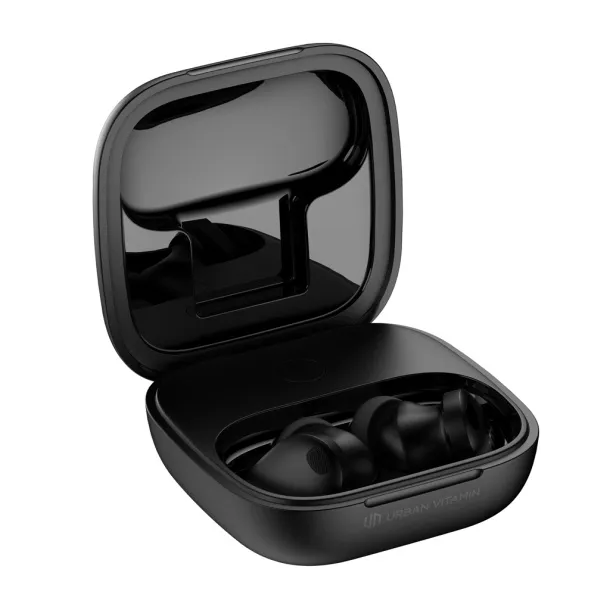Lakewood RCS recycled and repairable wireless earbuds - Urban Vitamin Black 