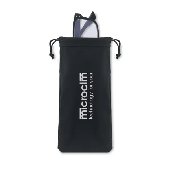 BLUEGLASS Blue Blocker Glasses w/ pouch Black