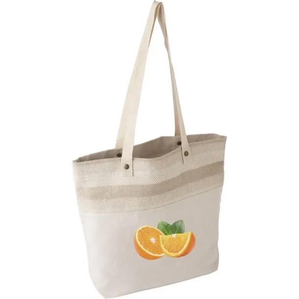  Cotton shopping bag, cotton 380 g/m2 brown