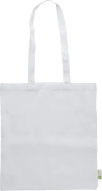 Cassiopeia Recycled cotton shopping bag (120 gsm)  Bijela