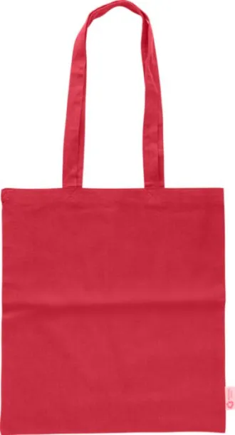 Cassiopeia Recycled cotton shopping bag (120 gsm)  red