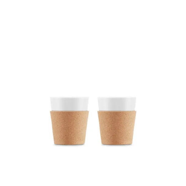 BISTRO 170 Set 2 porculanske šalice, 170 ml Prirodna