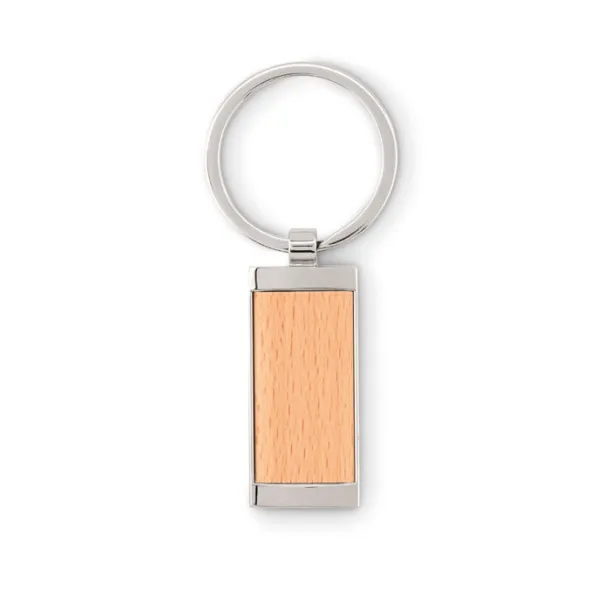 MATIKOS Zinc alloy and wood key ring Wood
