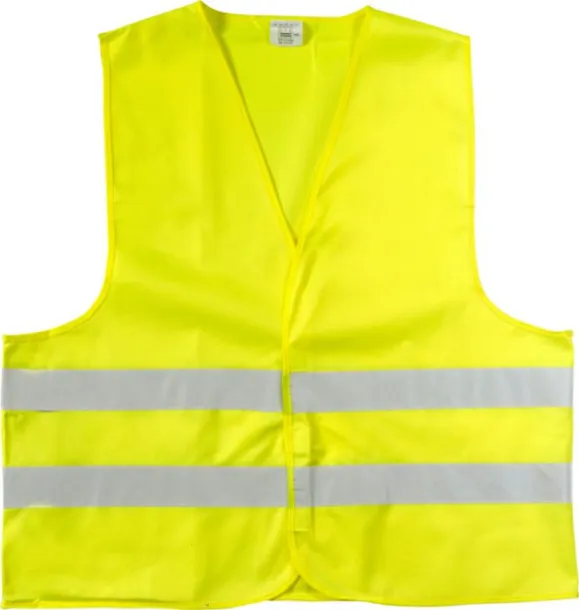 Arturo Polyester (150D) safety jacket  yellow