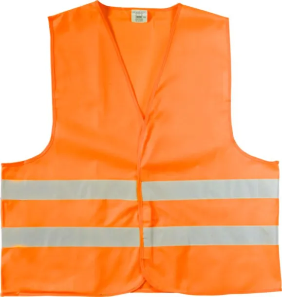 Arturo Polyester (150D) safety jacket  orange