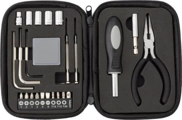 Lani Bonded leather case tool kit  black