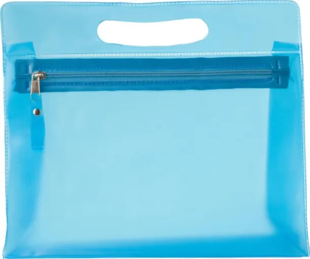 Clyde PVC toilet bag light blue