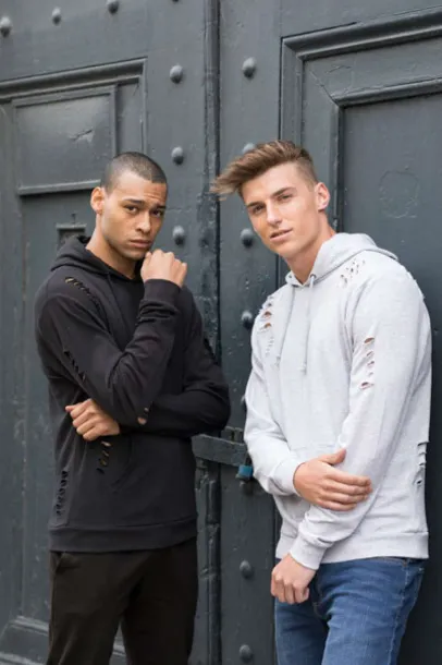  Poderan hoodie - Just Hoods Heather Grey