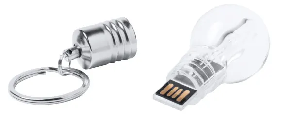 Sleut USB flash drive Transparent Silver