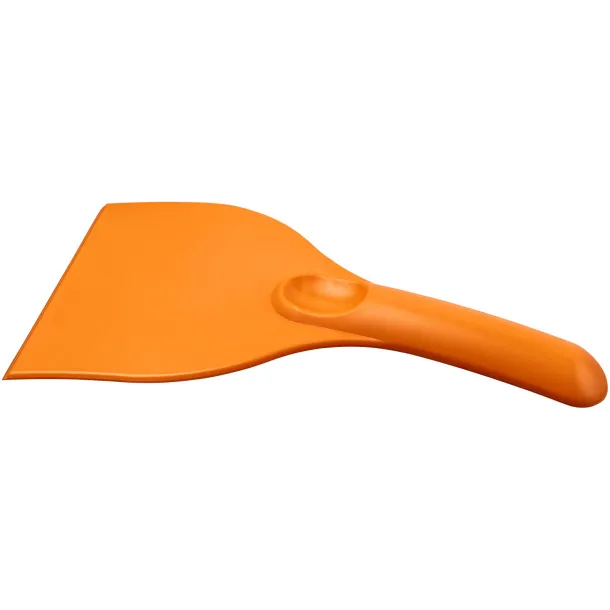 Artur curved plastic ice scraper Orange