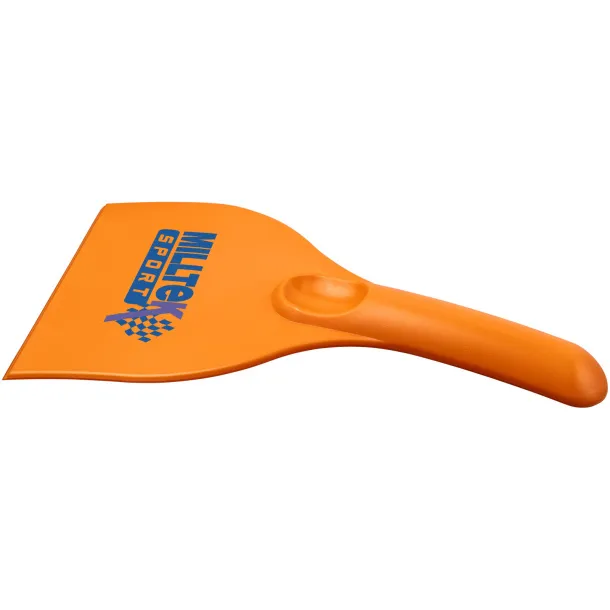 Artur curved plastic ice scraper Orange