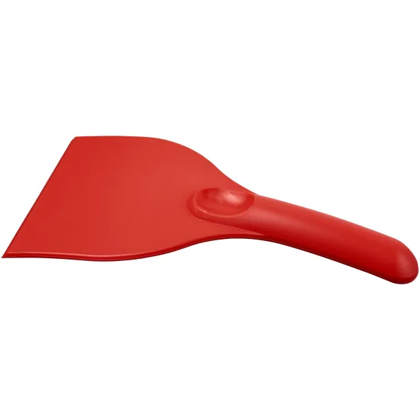 Artur curved plastic ice scraper Red