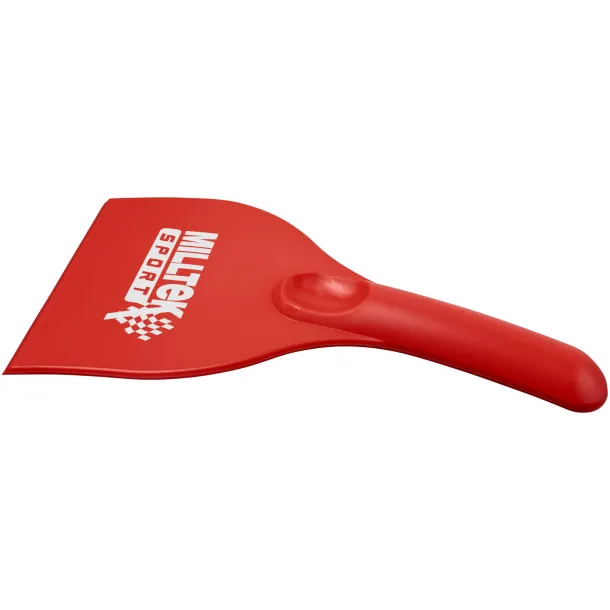 Artur curved plastic ice scraper Red