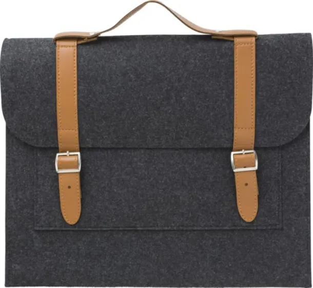 AMELIA rPET felt document bag Siva