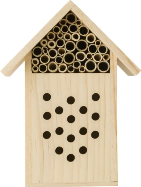 FAHIM Wooden bee house brown