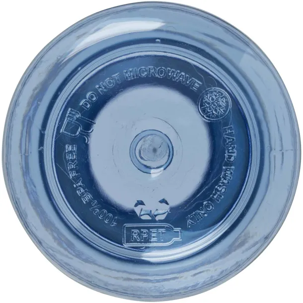 Illuminate RPET boca za vodu, 600 ml Svijetlo plava