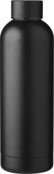 ISAIAH Recycled stainless steel bottle Crna