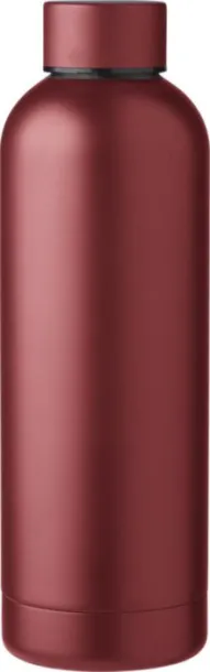 ISAIAH Recycled stainless steel bottle burgundy