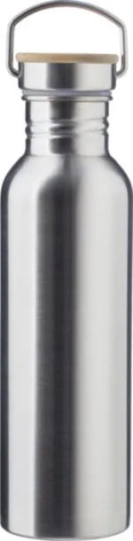 POPPY Stainless steel drinking bottle silver