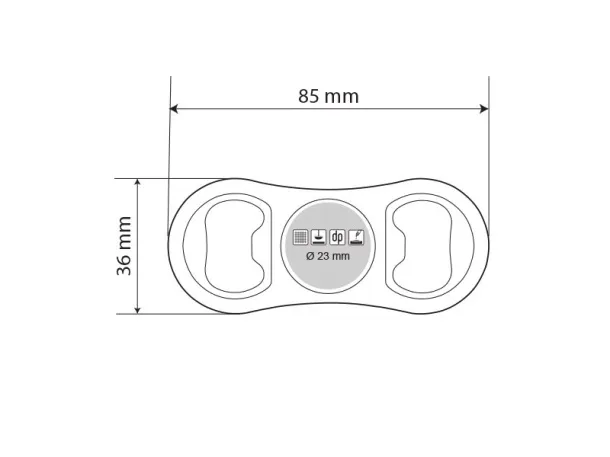 FIZZ spinner - bottle opener Black