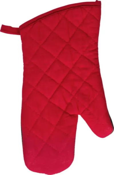 Elsie Cotton oven mittens  red